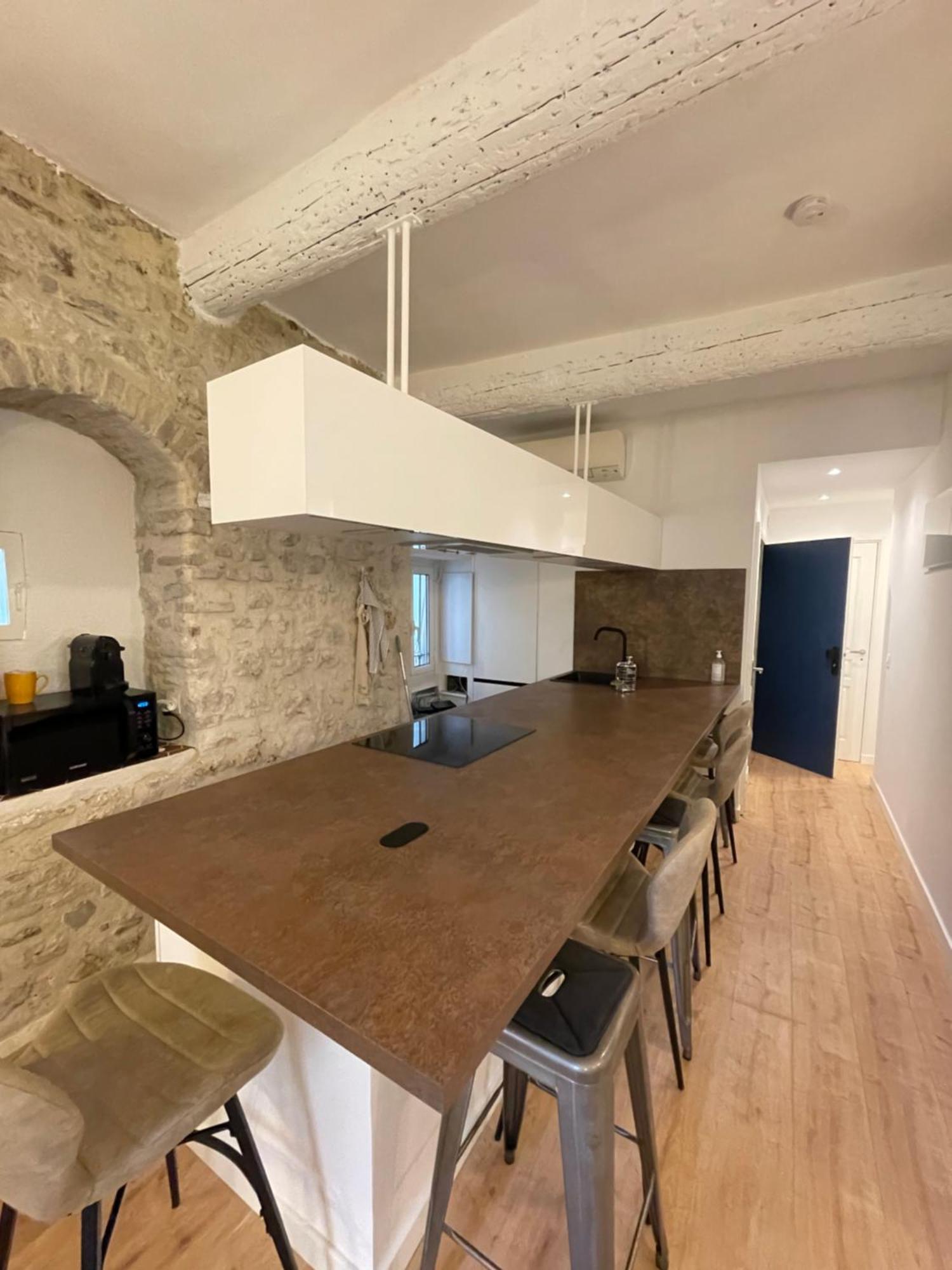 Fusion - Charme De L'ancien Et Confort Moderne - Vieux - 2 - Wifi - 5 Min Des Plages - 30 Min De Cannes Et Monaco Apartment
